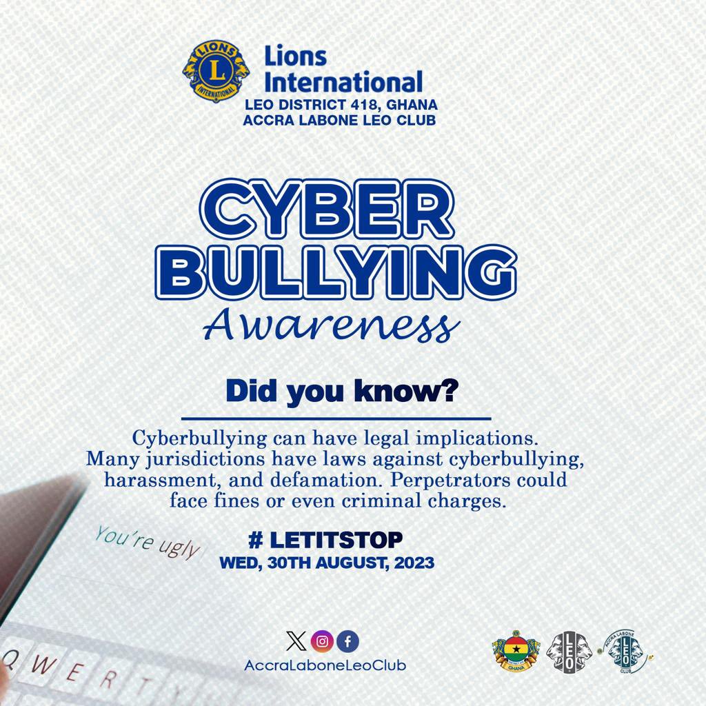 accralaboneleos's tweet photo. #LionsInternational #changingtheworld #leodistrict418 #AccraLaboneLeoClub
#AccraLaboneLeoClub@30
#EmpoweringLeadersServingCommunities #CyberBullying #LetItStop https://t.co/txG72u2cpR