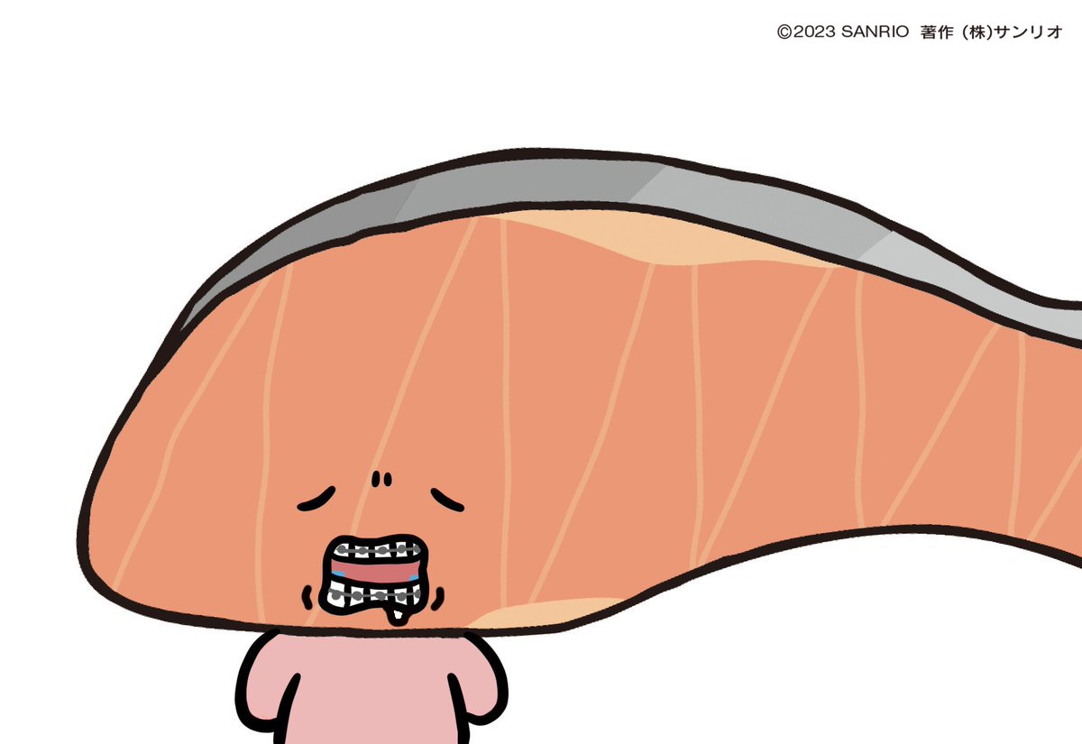 「下の歯のワイヤー締めたの…いたくてかめない… 」|KIRIMIちゃん.【公式】のイラスト
