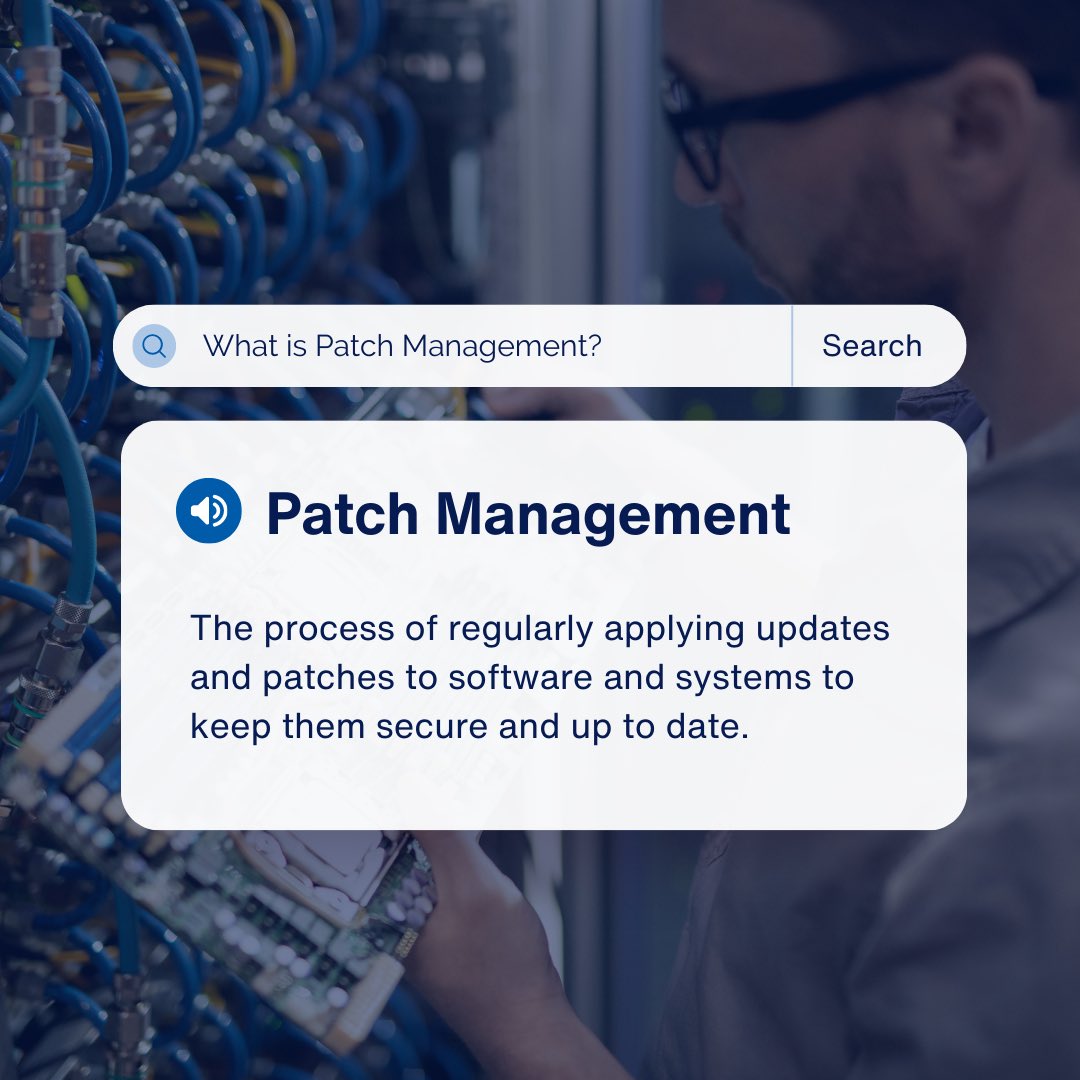 blugrasstech's tweet photo. Patch management keeps your systems secure and productive! Learn what it is 👇💻🔒 #ITCompany #PatchManagement #Dubai https://t.co/dnP3bxoZe1