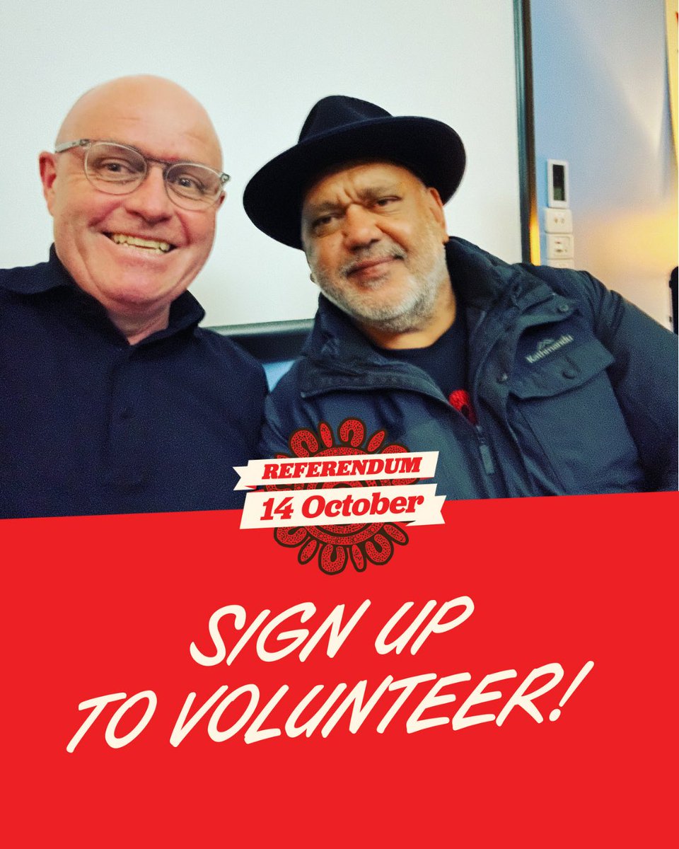 Does your heart and head say “Yes”?

Then join us and volunteer for the referendum campaign <a href="/yes23au/">Yes23</a>  👉🏻 tinyurl.com/Yes23vol