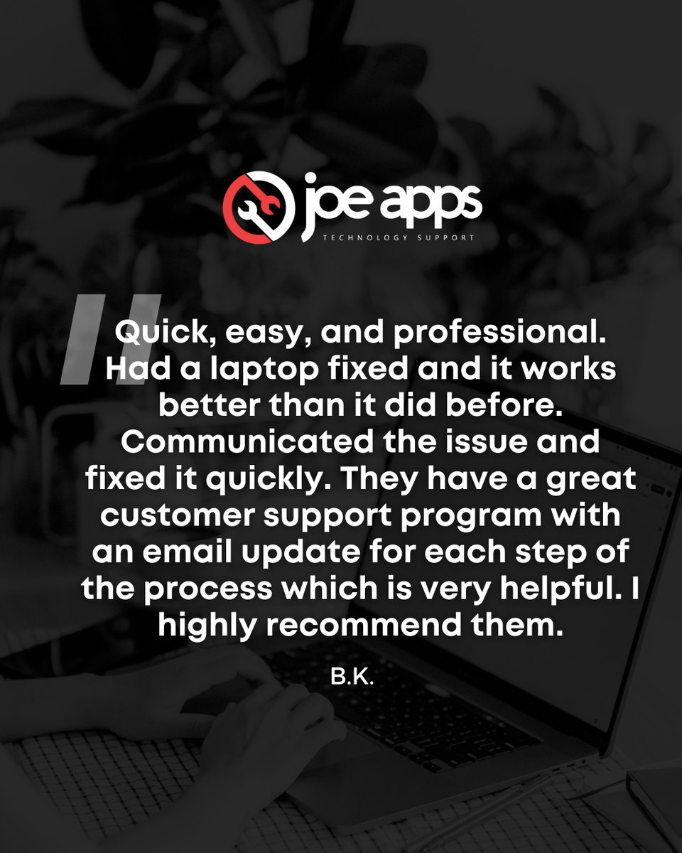 JoeAppsSupport's tweet photo. Thank you to all our clients for your continued support and for making our work so rewarding. β€οΈ
#JoeAppsTechSupport #TechSupport #WebSupport https://t.co/qC2ubBO599