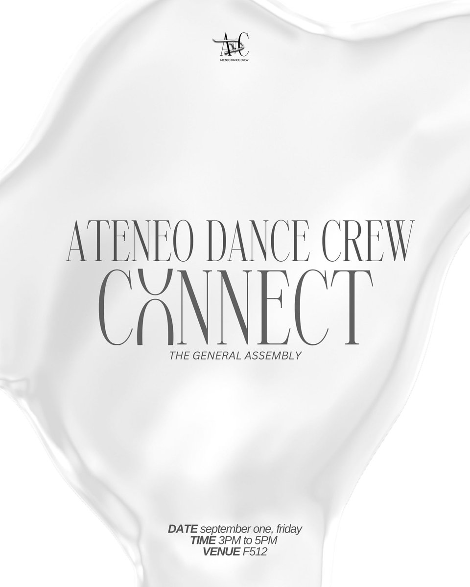 LOOK | ADC, get ready to connect once again as we formally meet one another on campus this Friday for our General Assembly! See you all there!

#ADCConnect ⛓️

Graphics: Missy Dagting
Spiels: Alyanna Clemeña

Narratives Embodied, Texts Street Danced
