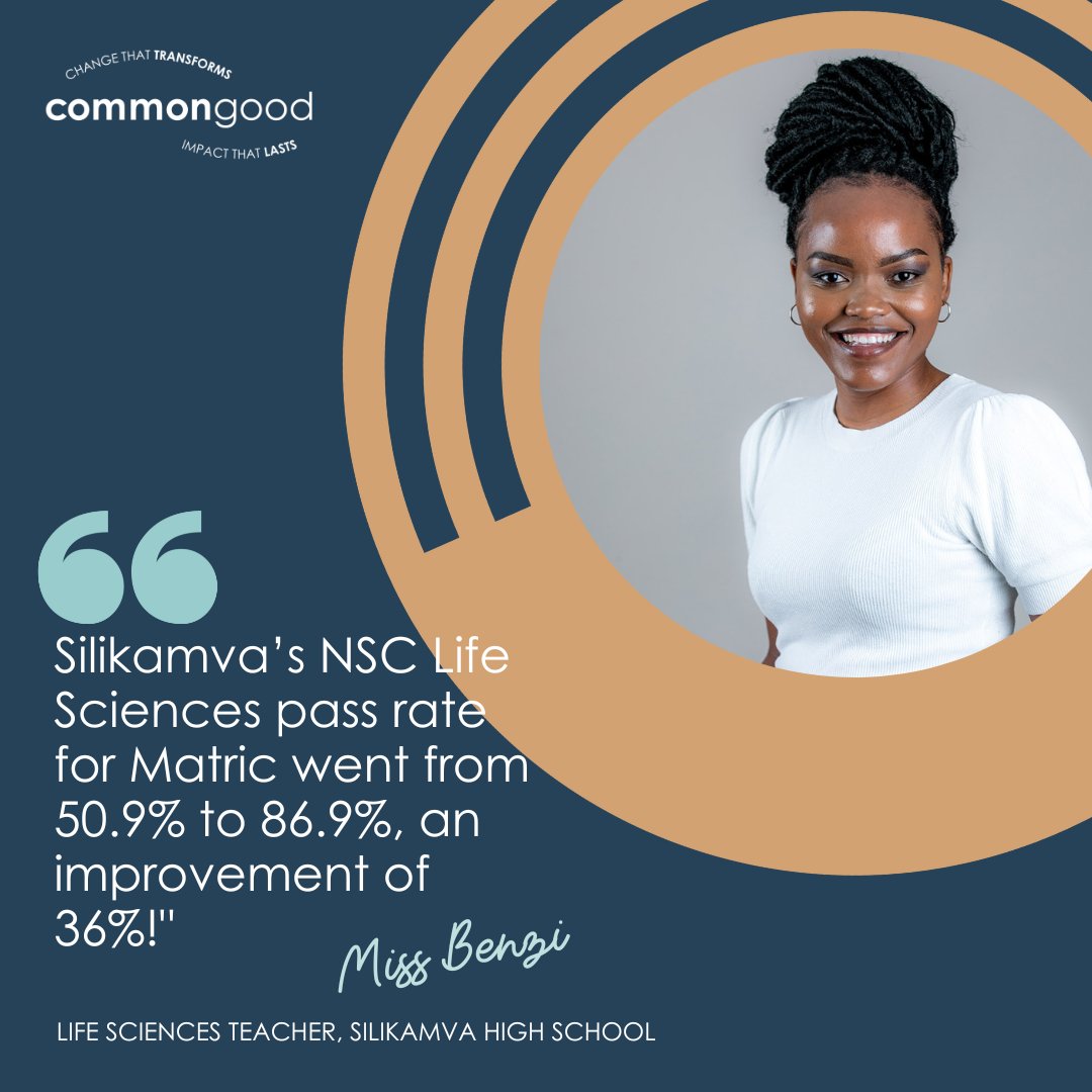 Newly qualified Miss Benzi was tasked with teaching Life Sciences at Silikamva. In her favour were a diligent department head &amp; weekly instructional coaching from a Common Good coach. And crucially, Miss Benzi’s receptiveness to this support &amp; willingness to put it into practice.