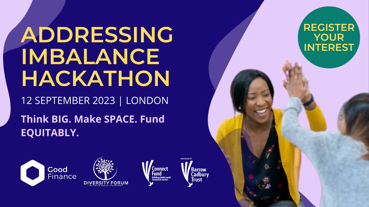 Calling all changemakers, disruptors, idealists and realists - do you have an idea that can really shake up the #SocialInvestment space and create more opportunities for under-served communities? <a href="/GoodFinanceUK/">Good Finance</a> wants to hear from you!

Learn more: ow.ly/AL6R50PFjWL