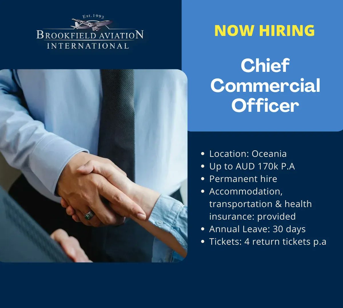 Brookfield_AV's tweet image. #Hiring: we are looking for a Chief Commercial Officer based in Oceania.

Please find more details and apply via the following link: buff.ly/44v8eoe

#Brookfieldjobs #ChiefCommercialOfficer #CCO #Commercial #Aviationjobs #Managementjobs #Aviationindustry #Oceania #Asia