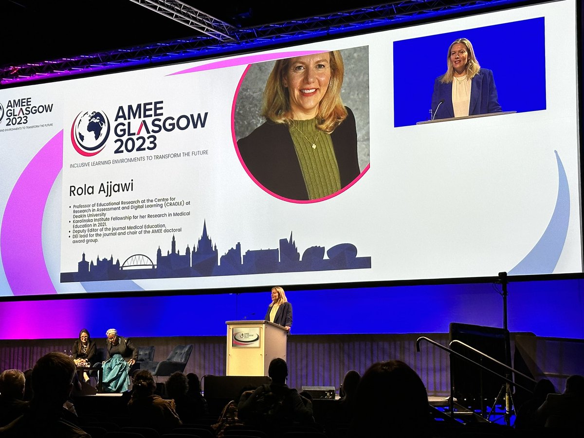 gabs_finn's tweet image. Team Rola!!!! We can’t wait to hear Rola’s thoughts on inclusion in assessment. Her research is always so impactful #AMEE2023 #meded