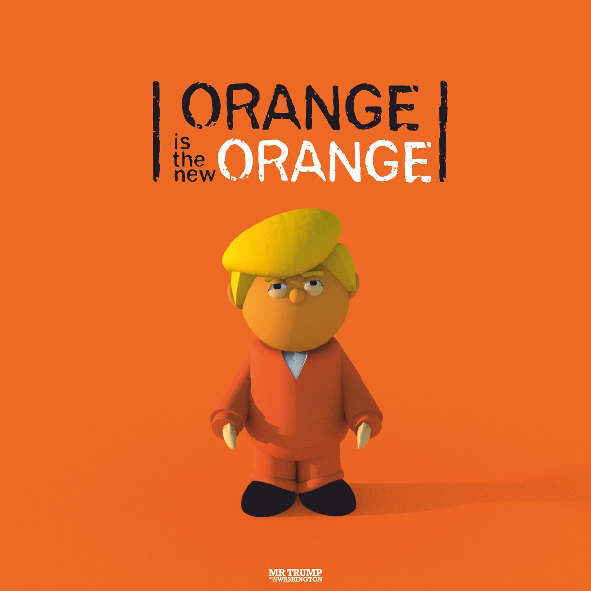 Trump_ton's tweet photo. Here's one from 6 years ago, when my Trump was cuter but the message was the same.
#rendertime
#TrumpMugShot https://t.co/Uzr82UGbGQ