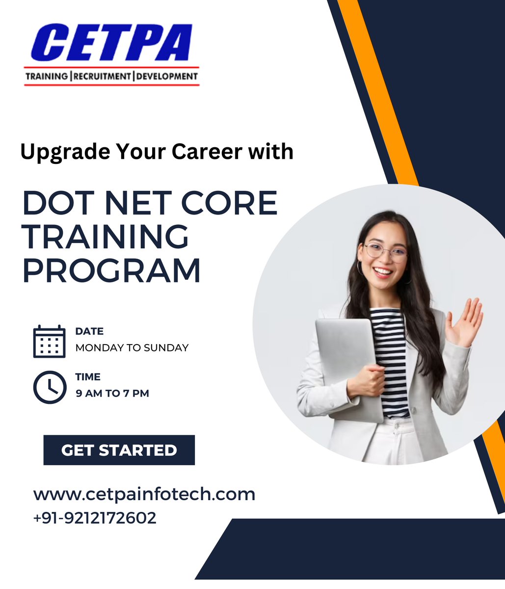 sanyasharma596's tweet image. CETPA Infotech is a well-known training provider that offers various IT courses, like .NET course & Get certified to start a career in software development with expert instructors. #dotnetcourseonline #dotnettrainingcourse #dotnetcoretraininginstitute #dotnetdevelopmentcourse