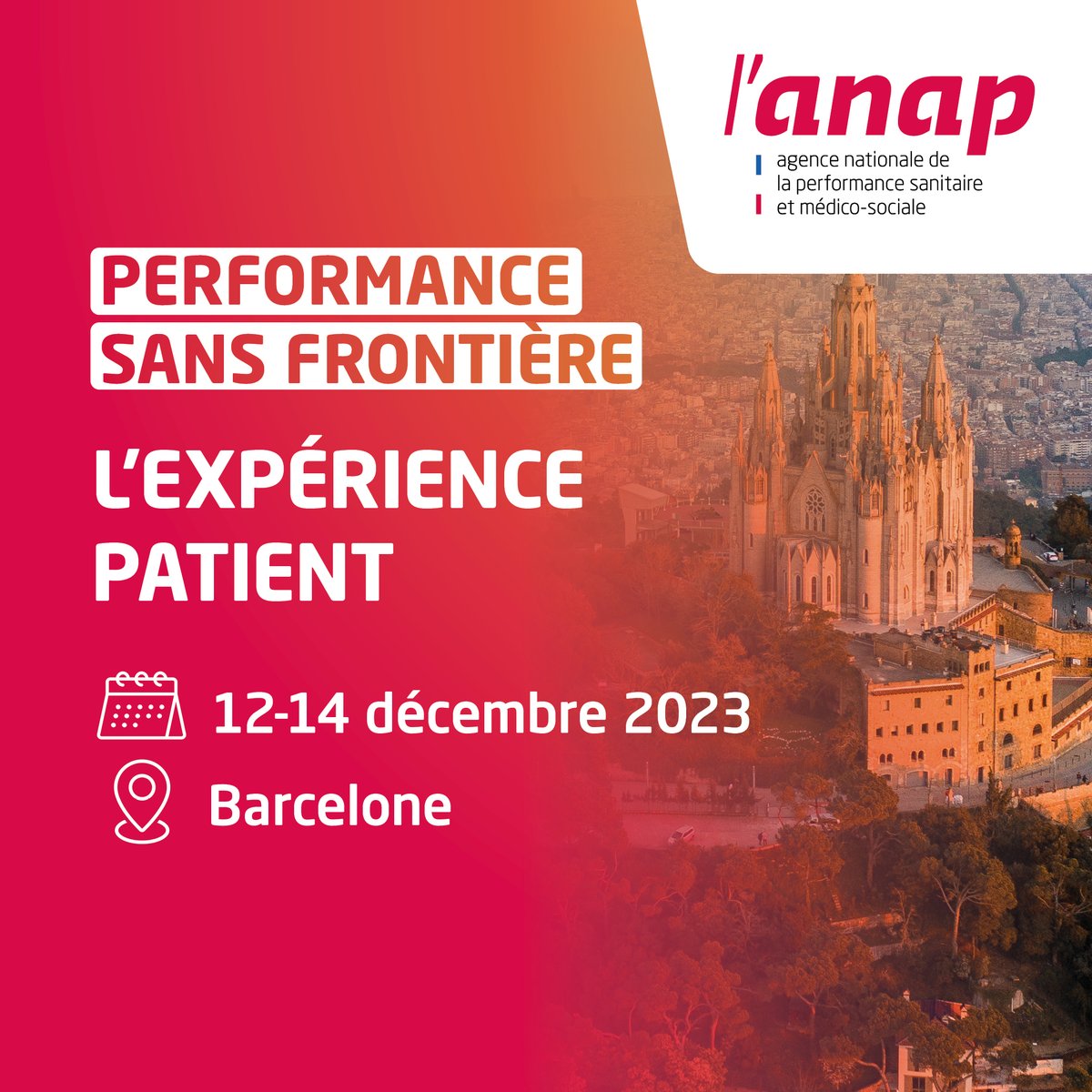 À Barcelone, il n’y a pas que l’expérience tourisme, il y aussi l’expérience patient !

Cet hiver, mettez l'expérience patient au cœur de votre dispositif de soins en échangeant avec les équipes catalanes.
🗓️ 12-14/12/23 📌 Barcelone

Prenez vos billets 👉 lnkd.in/ef_NA8Ry