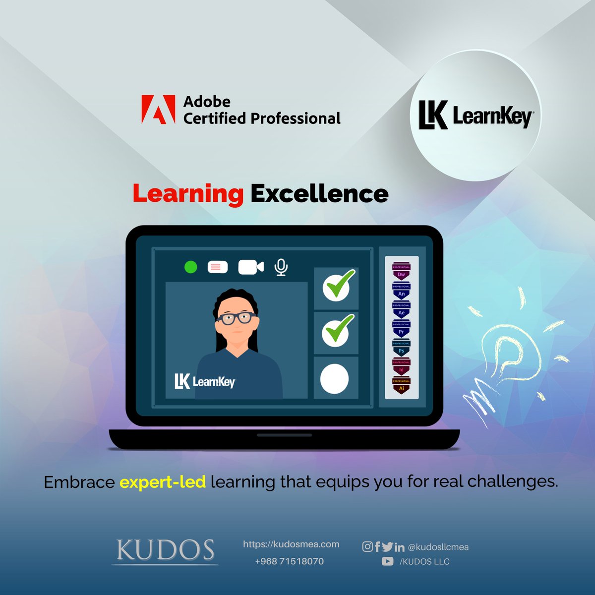 kudosllcmea's tweet image. 📚 هل أنت مستعد لخوض رحلة التعلم مدى الحياة؟
انغمس في عالم الخبرة باستخدام دروس ليرن كي  .
ما هي طريقتك المفضلة لجعل التعلم مغامرة مثيرة؟
شاركنا استراتيجيات التعلم الخاصة بك وألهم الآخرين للإرتقاء إلى المستوى الأعلى! 🚀🌟
.
.
.
#LearnKey #LearnKeyLearning #SkillMastery #Expertise