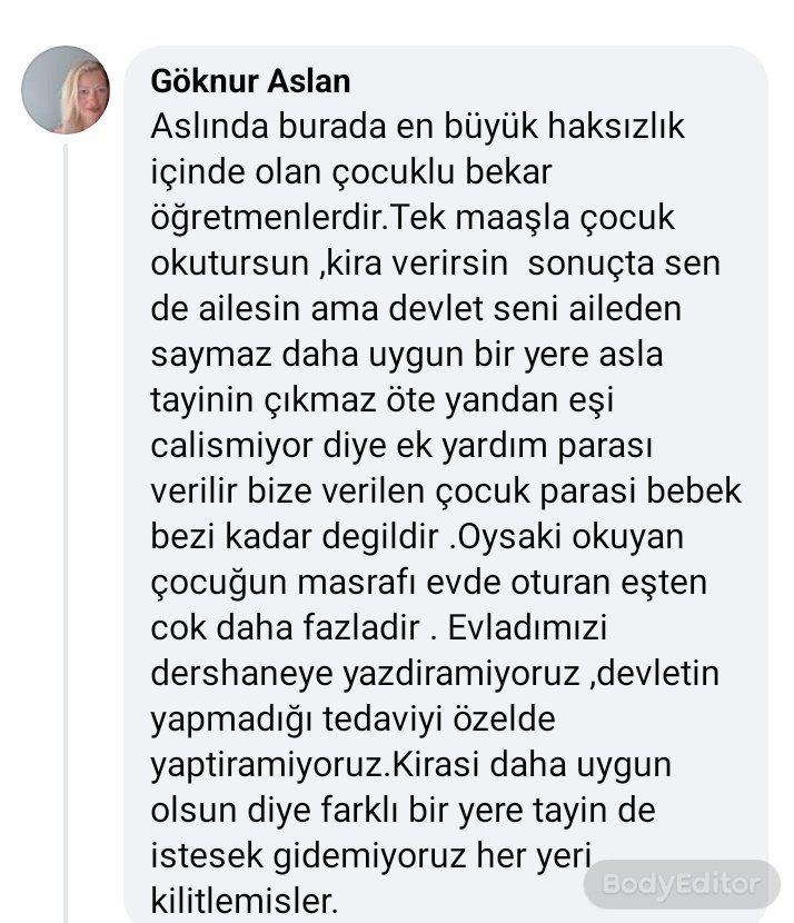cumaAkn's tweet photo. @Yusuf__Tekin Sayın Bakanim sizden umutluyum https://t.co/7MehwERg9I