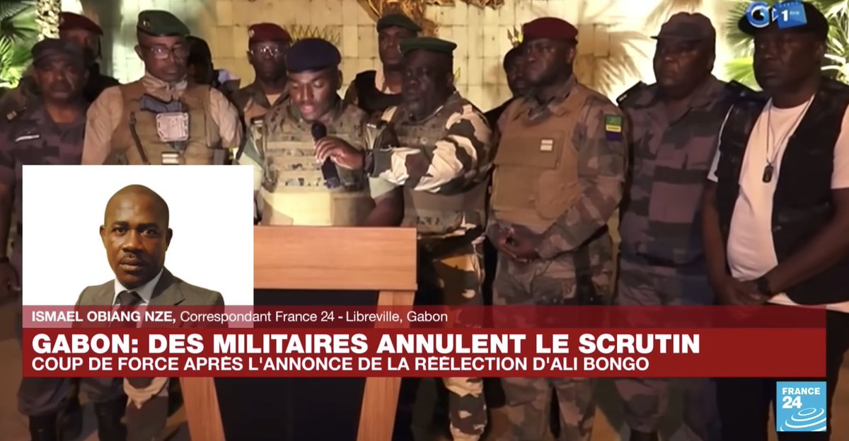 La epidemia de Golpes de Estado se entiende hasta África Central: hoy le ha tocado a la dinastía Bongo de Gabón.
#Gabon #Niger #Sahel #Africa #GolpeDeEstado #Mali #BurkinaFaso #Inseguridad #Pobreza #Colonización