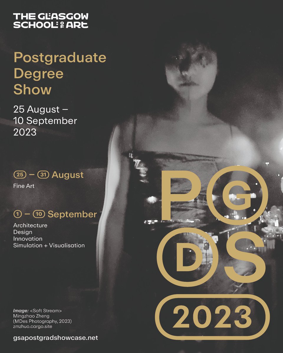 The Glasgow School of Art (@gsofa) on Twitter photo <a href="/GSofA/">The Glasgow School of Art</a> Postgraduate Degree Show continues this Friday 1 - 10 September with Architecture, Design, Innovation and Simulation + Visualisation open to the public. The Fine Art exhibition, which opened 25 September, closes at 8pm this coming Thursday 31st, so be sure not to miss out. <a href="/GSofA/">The Glasgow School of Art</a> Postgraduate Degree Show continues this Friday 1 - 10 September with Architecture, Design, Innovation and Simulation + Visualisation open to the public. The Fine Art exhibition, which opened 25 September, closes at 8pm this coming Thursday 31st, so be sure not to miss out.