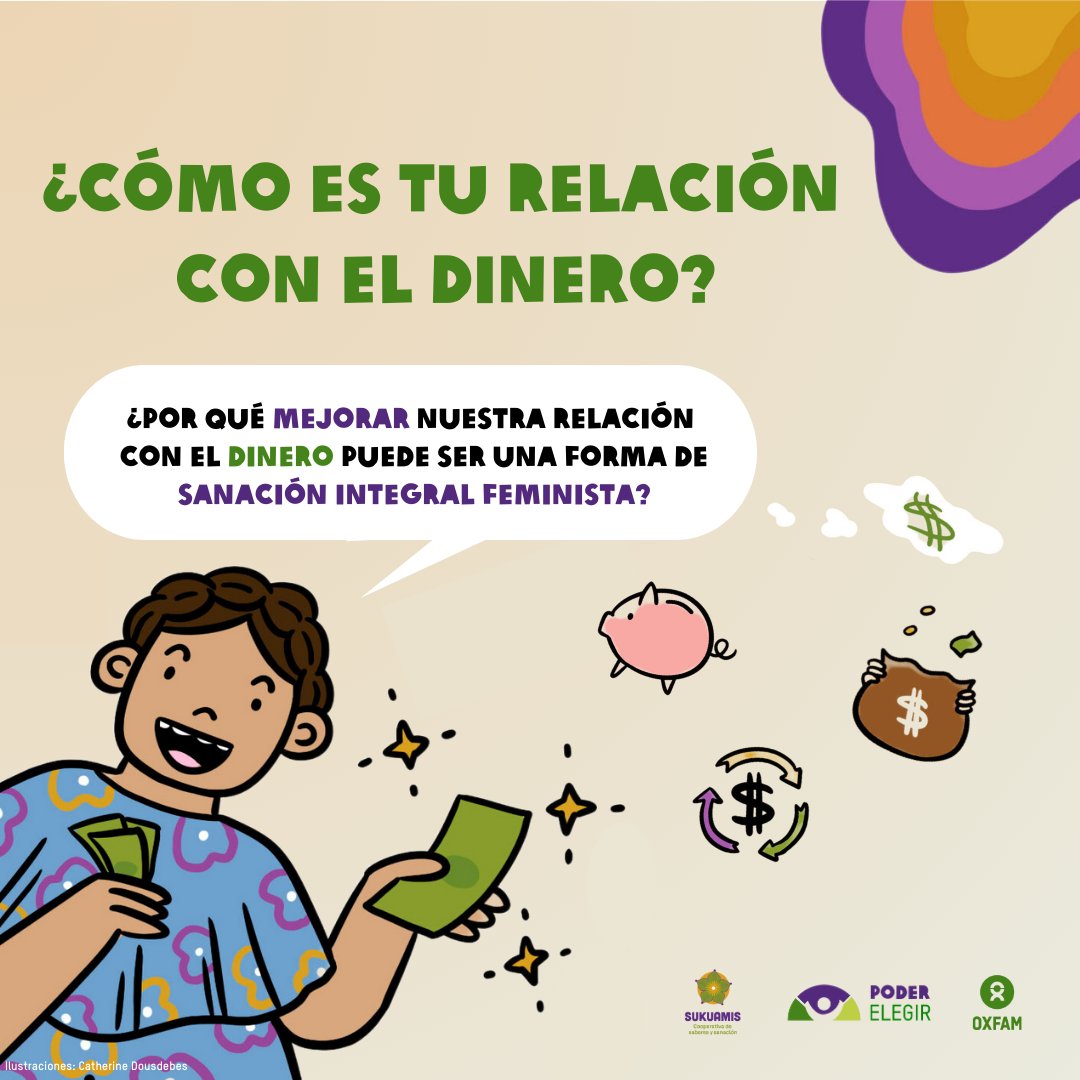 🤹🏽‍♀️¿Haces malabares para llegar a fin de mes? 💡Para mejorar la relación con nuestros ingresos económicos debemos sanar integralmente. 💸Administrar, sentir y producir dinero se unen en nuestra lucha por la igualdad y el bienestar.