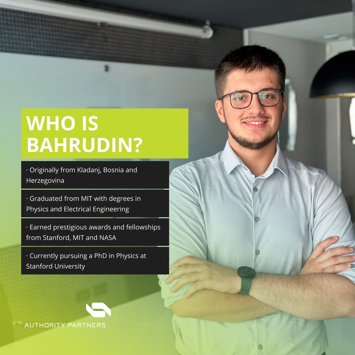 APIknowsIT's tweet photo. 👏 From Stanford University to an internship with #AuthorityPartners.
We’re excited to introduce Bahrudin Trbalic, a driven Stanford PhD candidate in @USAID's #WelcomeBack program.
👉🏻 Swipe through to explore his #APknowsIT journey! #APknowsIT #CreatingExcellence https://t.co/TdYiASxShf