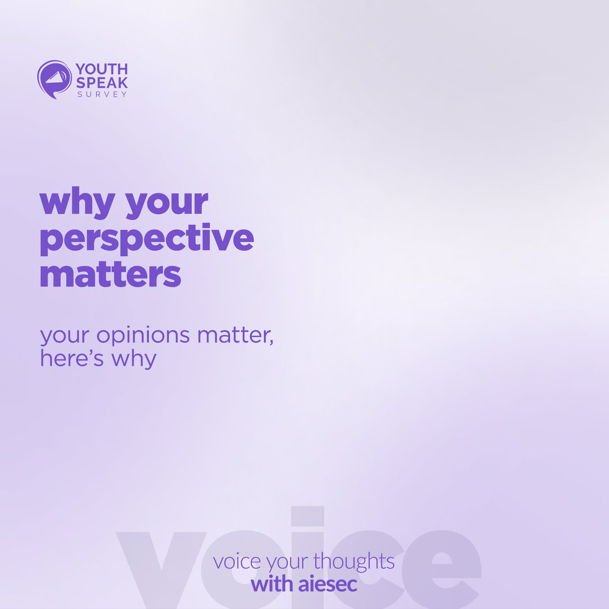 aiesecinghana's tweet photo. Why your perspective matter? Follow this thread to know why. https://t.co/Jh3stAfAlr