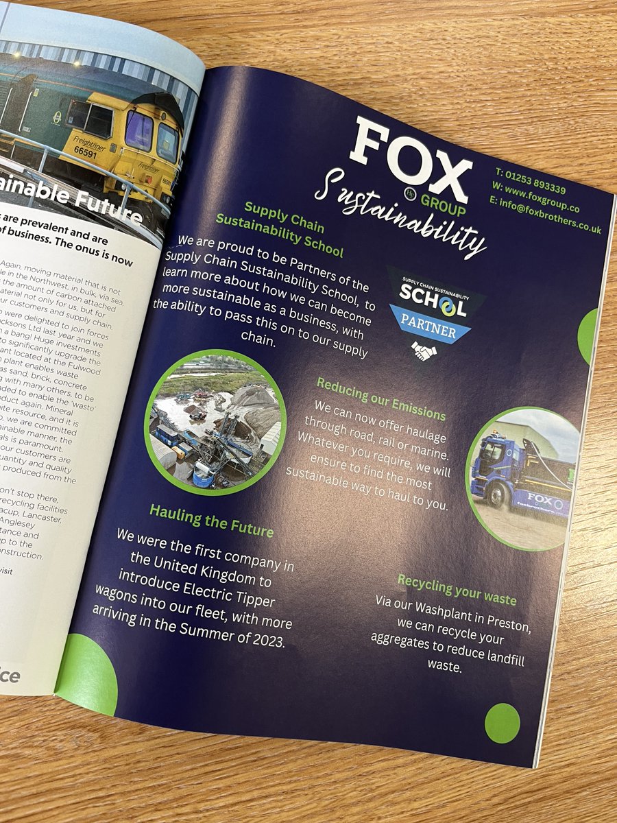 foxbrosgroup's tweet photo. 𝑾𝒆’𝒓𝒆 𝒇𝒆𝒂𝒕𝒖𝒓𝒆𝒅 📰

Have you received the latest copy of ‘The Voice?’

We certainly have 👋🏼

Make sure to read our editorial all about how we are Driving the Challenge to a Sustainable Future ♻️ https://t.co/ugFrVCTrYE