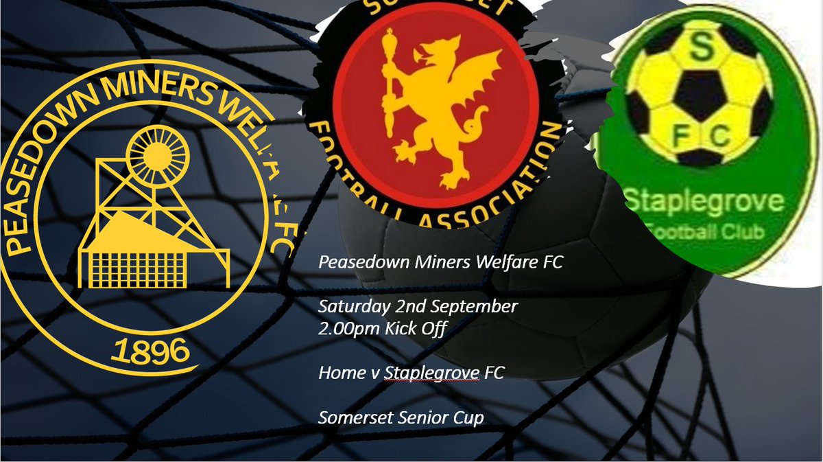 PeasedownMWFC's tweet image. Next up we have a Senior Cup on Saturday 2nd September, this has been switched from an away game.

Come on down and give the lads your full support.

#UPTHEDOWN