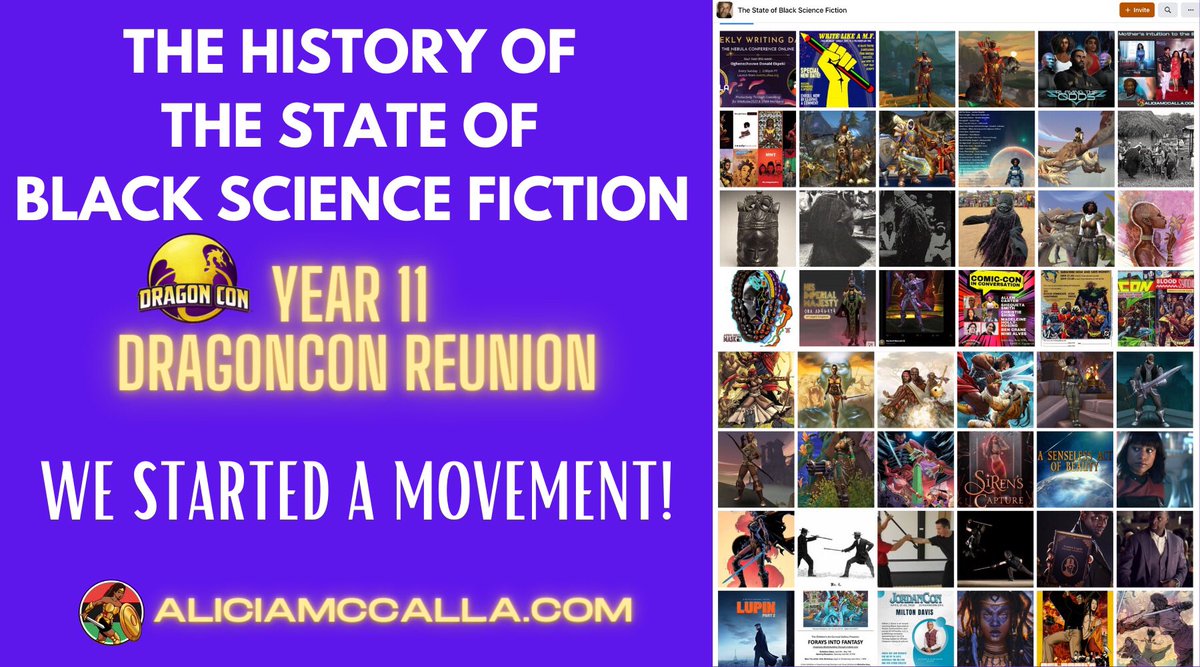 We started a movement. Proud of what we accomplished ❤️. 

👉🏾aliciamccalla.com/blogs/blog/the…

#dragoncon2023 #blackgenX 
#reunion #blackscifi #blackauthors #blackauthorsmatter #representationmatters #blerdcommunity #blerdlife #blerd