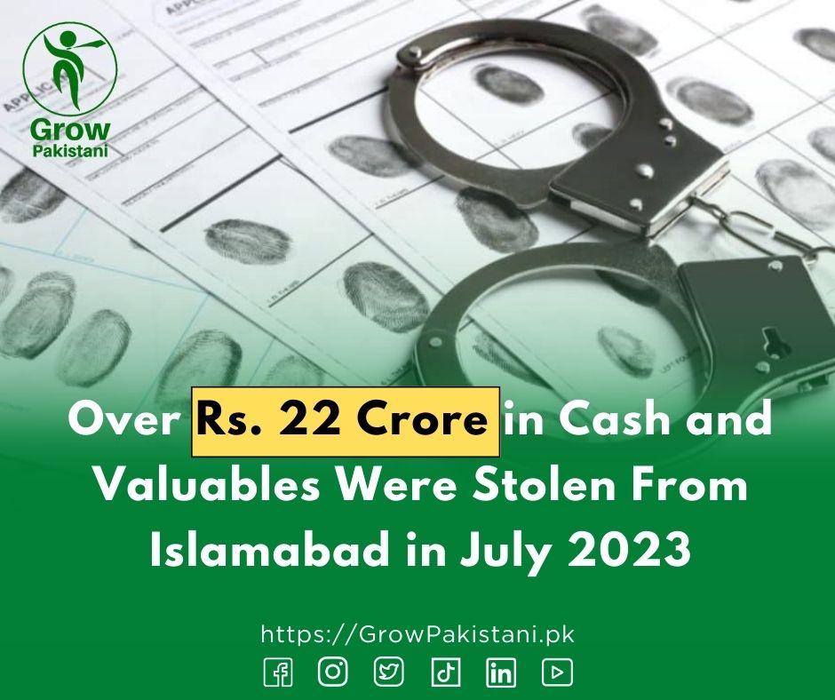 GrowPakistani's tweet image. 💰💎 Massive Heist in Islamabad: Over Rs. 22 Crore Worth of Cash and Valuables Stolen in July 2023
#HeistAlert #IslamabadRobbery #ValuablesStolen
#SecurityAlert #CapitalCityTheft #InvestigationInProgress