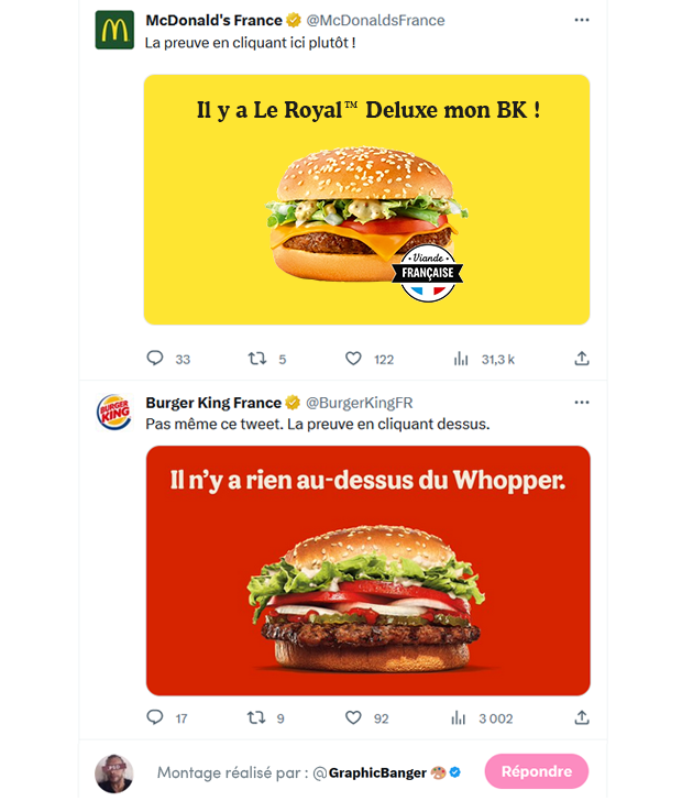 GraphicBanger's tweet photo. @BurgerKingFR Si j'étais le graphiste chez @McDonaldsFrance https://t.co/kgOXZipEz5