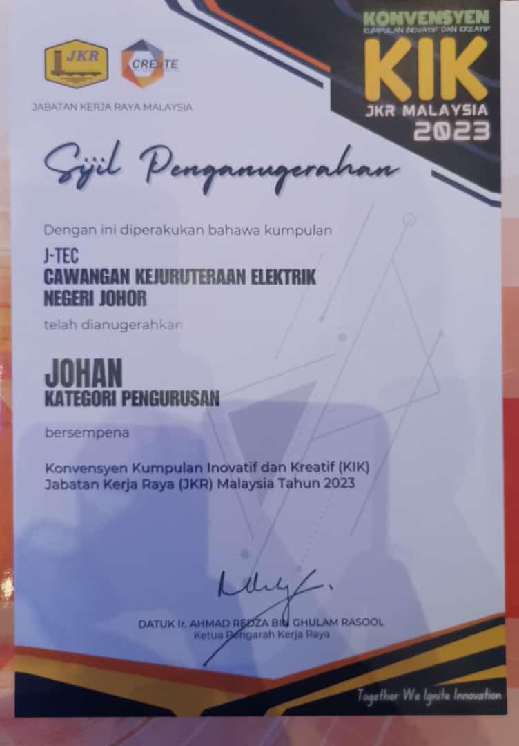 Cawangan Kejuruteraan Elektrik Ibu Pejabat tweet media