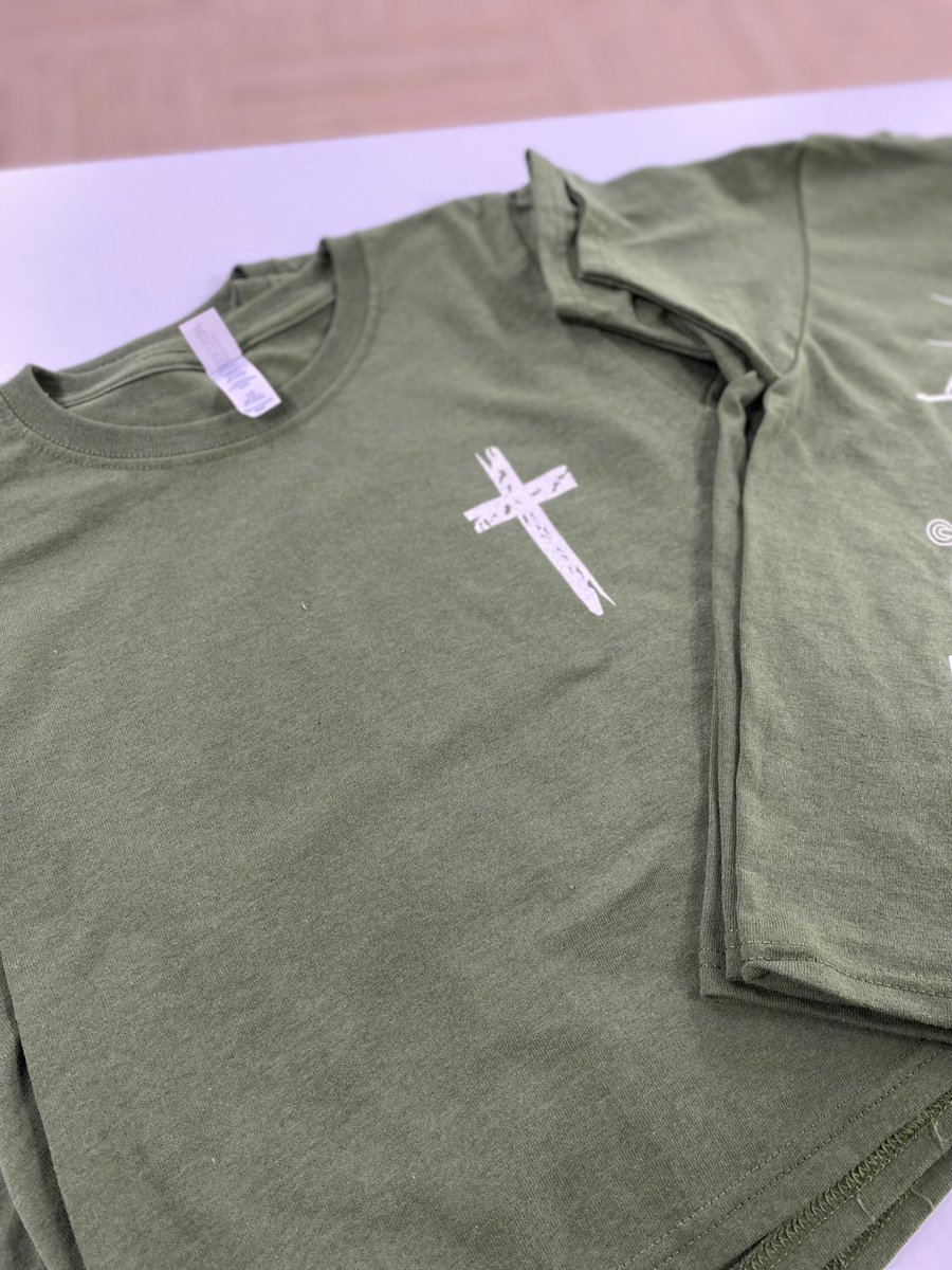 Thank you to our friends at East Pine Knot Tabernacle for allowing us to do this awesome one color design on military green 50/50 Jerzees. 
.
.
#repeatfriends #repeatbusiness #LogoUp #Screenprinting #ScreenPrintShop #screenprint #PrintShop