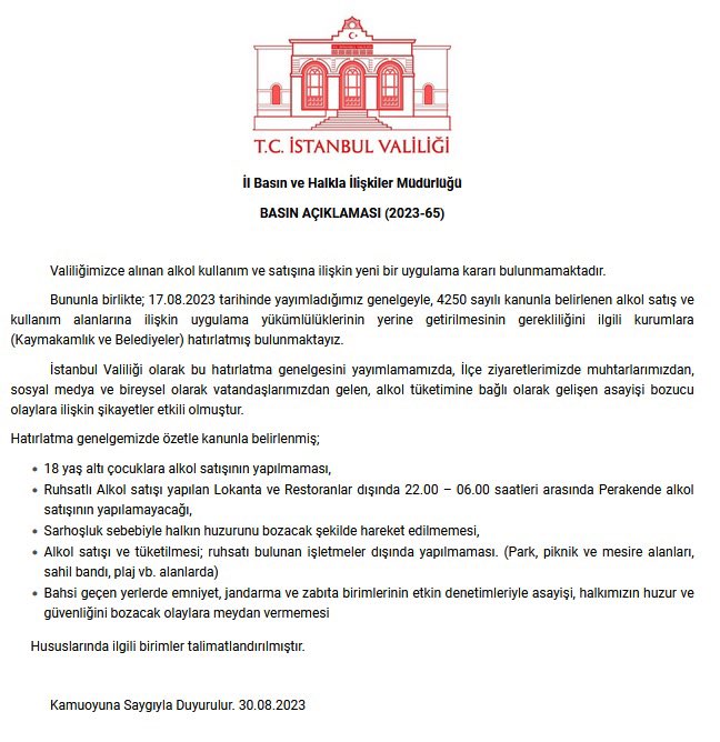 TC İstanbul Valiliği tweet media