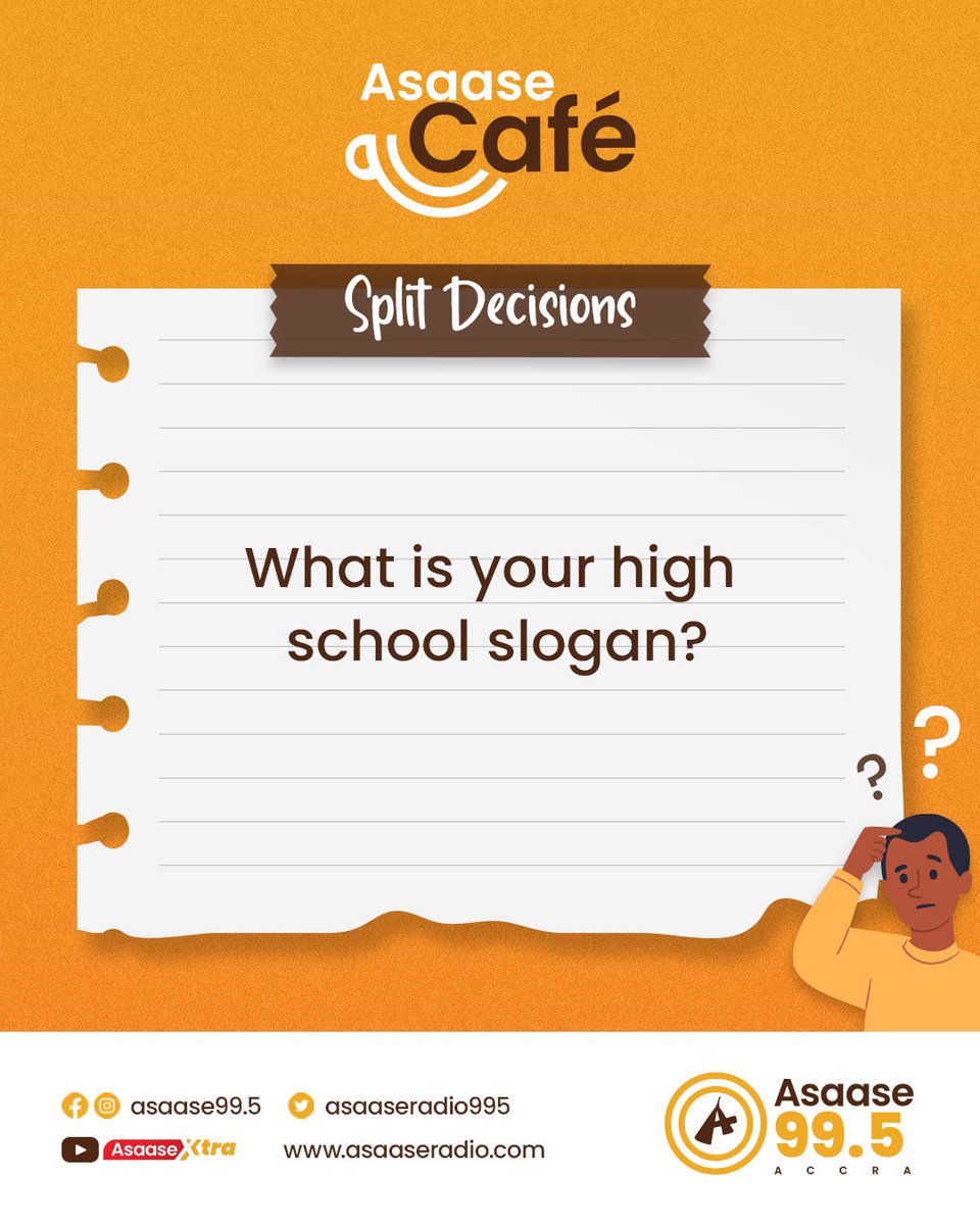 asaaseradio995's tweet photo. Do you remember?👀
Comment below 👇🏾
#AsaaseCafé
#SplitDecisions https://t.co/s6mZ0AgZVL