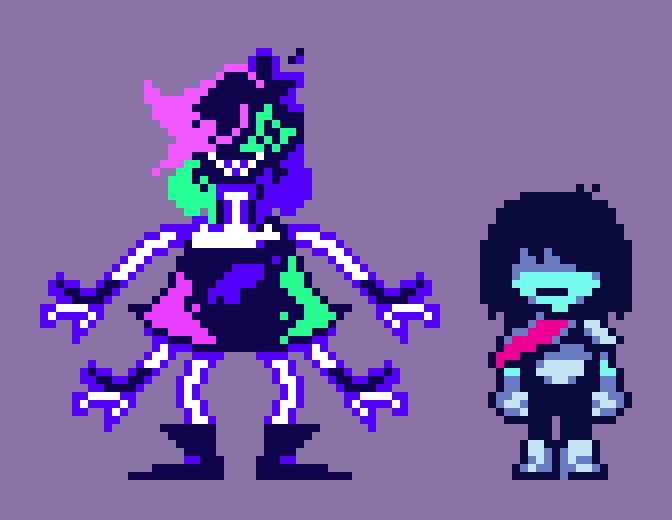 Zey_misty's tweet photo. @TheWinterer06 don't honestly know if someone ever sprited hue but couldn't lose the occasion,so there it is! #Hue #OC #pixelart #thewinterer #winterer #deltarune #deltarunefanart https://t.co/hzHu3qj0WN
