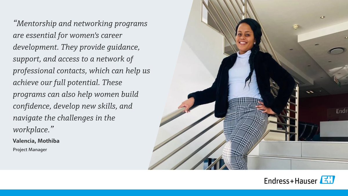 It has been such an incredible month of celebrating the remarkable achievements of Women across the country.
As we close #WomensMonth2023 , we are excited to shine the spotlight on one of our own Valencia Mothiba: Projects Manager at Endress+Hauser South Africa.
 #WCW