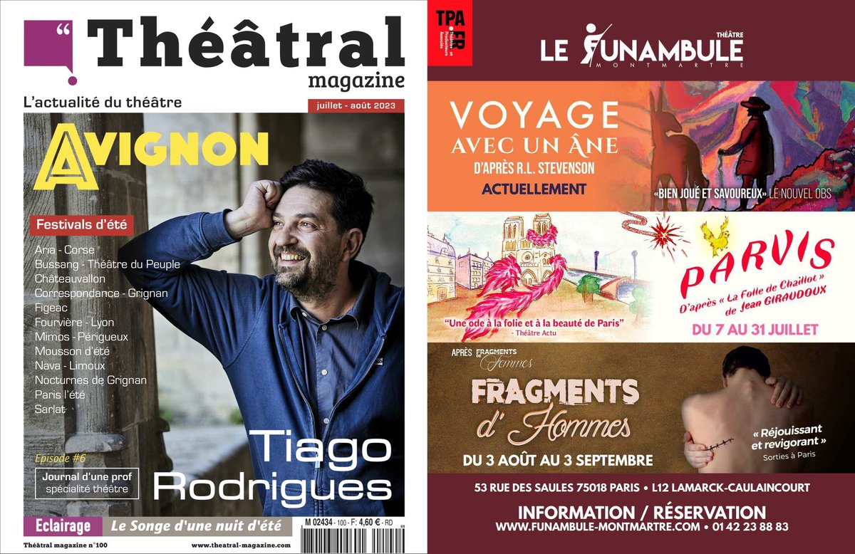 FragmentsDeFetH's tweet photo. 𝗣𝗨𝗕 𝗣𝗥𝗘𝗦𝗦𝗘 « 𝗙𝗥𝗔𝗚𝗠𝗘𝗡𝗧𝗦 𝗗’𝗛𝗢𝗠𝗠𝗘𝗦 »
Retrouvez le spectacle dans @theatralmag.
https://t.co/A1urJbmgej

𝗟𝗘𝗦 𝗗𝗘𝗥𝗡𝗜𝗘𝗥𝗘𝗦 !
- JEUDI 31 AOUT : 19h
- VEND 1er SEPTEMBRE : 19h
- SAM 2 SEPTEMBRE : 19h
- DIM 3 SEPTEMBRE : 18h
https://t.co/3U5YOdhxdA https://t.co/voTEtm0Tzd
