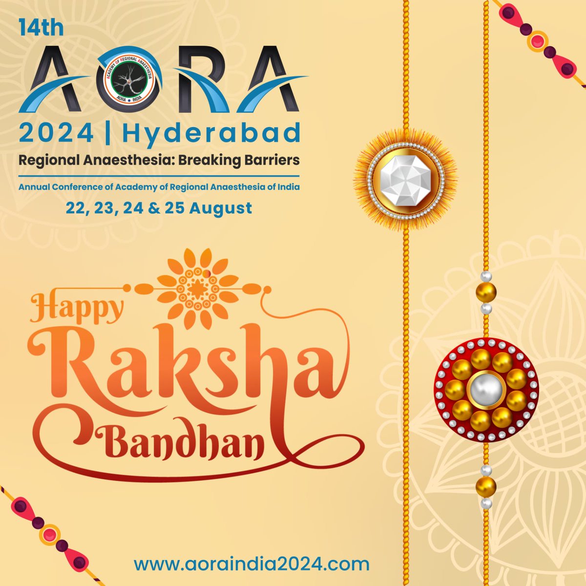 Wishing all a Happy Rakshabandhan! #AORA24 registrations open on 1st Sep 2023 2024 August in Hyderabad. Block your dates!