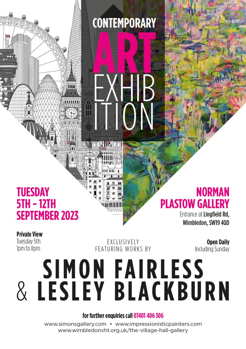 simonsgallery's tweet image. Simon very sadly passed away in April; this exhibition is a chance to see some of his remaining works in person.  We are also updating his website - watch this space. [posted by Matthew, his younger brother]