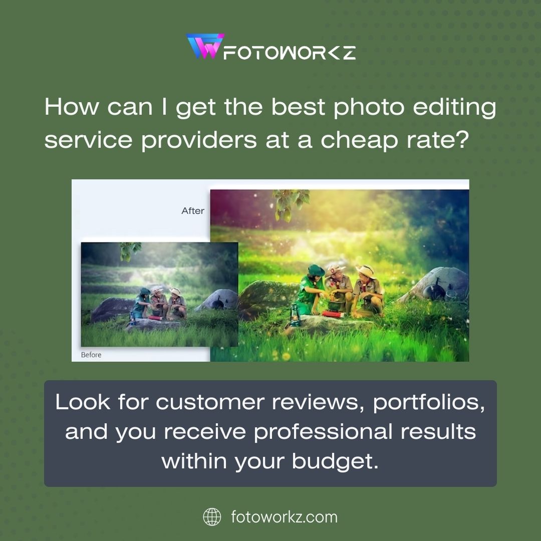 📸 Elevate Your Photos with Professional Editing! 🎨 🤩 Our skilled photo editors are masters at turning ordinary shots into extraordinary works of art. Your photos deserve that flawless finish! ✨ tinyurl.com/3rdxjbsk #PhotoEditing #Ecommerce #BoostSales #FotoWorkz