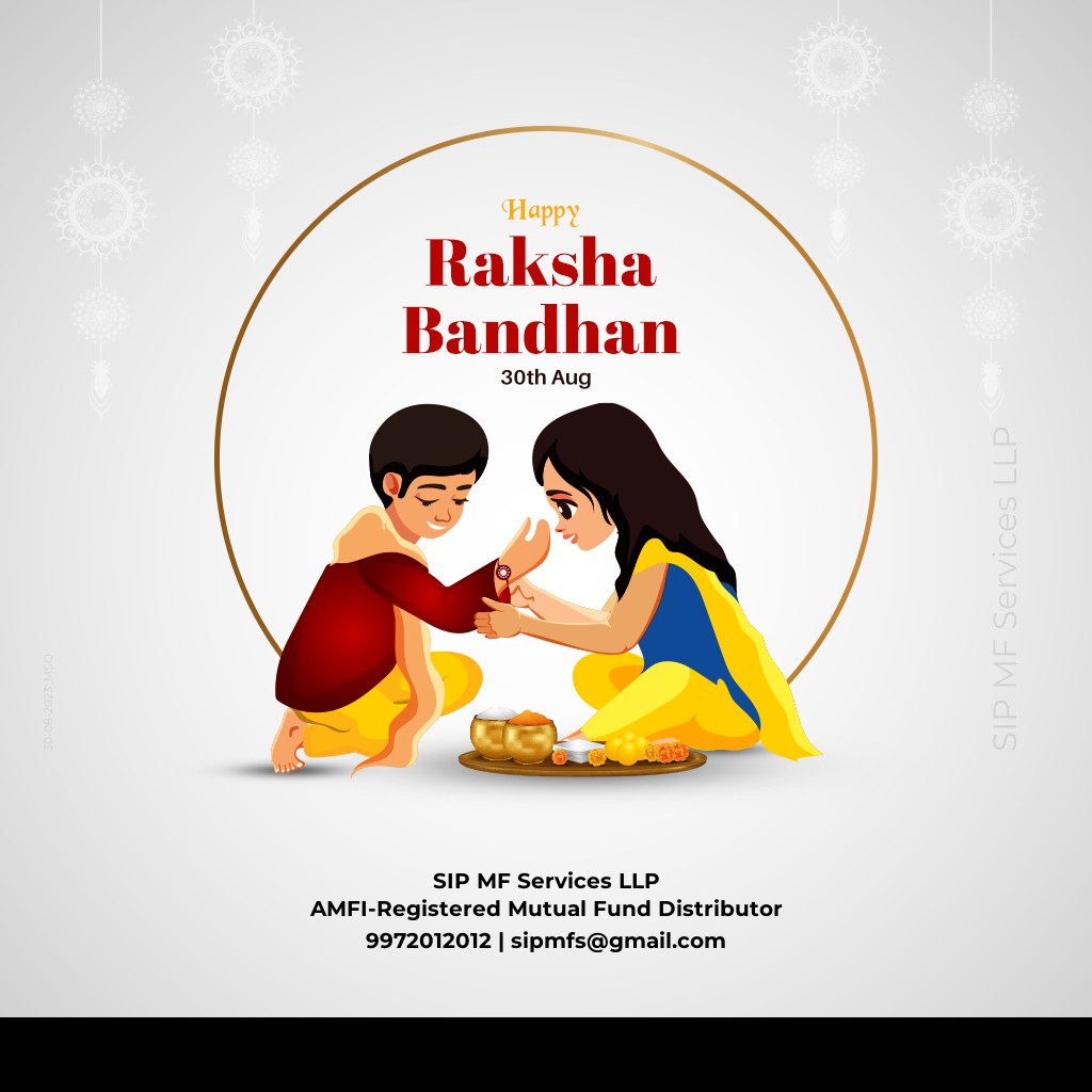This Raksha Bandhan, tying a thread of prosperity and investment goals. May our financial endeavors be as strong as our sibling bond. 💼🎉#InvestingTogether #RakshaBandhan'
#rakhicelebrations❤️ #siblinglove👫 #brothersisterbonding❤️