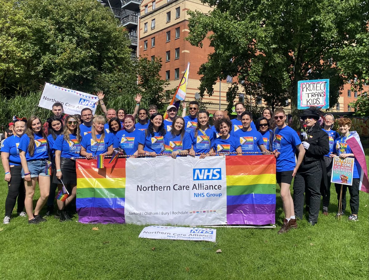 Northern Care Alliance NHS Foundation Trust (NCA) (@ncalliance_nhs) on Twitter photo 🌈 Did you catch us at <a href="/ManchesterPride/">Manchester Pride</a>?!
We were delighted to have our colleagues in attendance, celebrating and standing in solidarity with our LGBTQ+ community.
Thank you to everyone who joined us.
🙌 We are so proud of the diversity of our #NCAFamily.
#ManchesterPride 🌈 Did you catch us at <a href="/ManchesterPride/">Manchester Pride</a>?!
We were delighted to have our colleagues in attendance, celebrating and standing in solidarity with our LGBTQ+ community.
Thank you to everyone who joined us.
🙌 We are so proud of the diversity of our #NCAFamily.
#ManchesterPride
