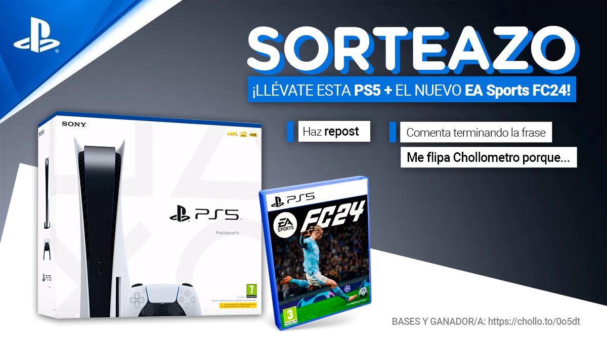 🪐SORTEAZO DE LOS GORDOS🪐 🔥 Para participar: 🔁Haz repost ✍️Comenta todas las veces que quieras terminando la frase 'Me flipa Chollometro porque...' Llévate esta PS5 con el nuevo FIFA por la patilla!