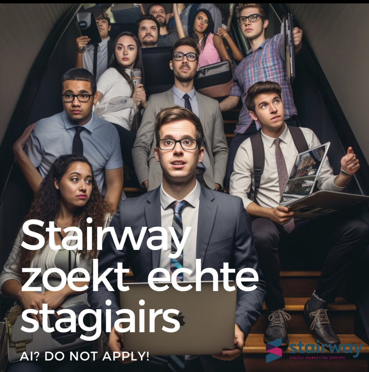 Studenten in een marketingrichting…al bezig met jullie stageplaats? stairway.be/jobs/digital-m…