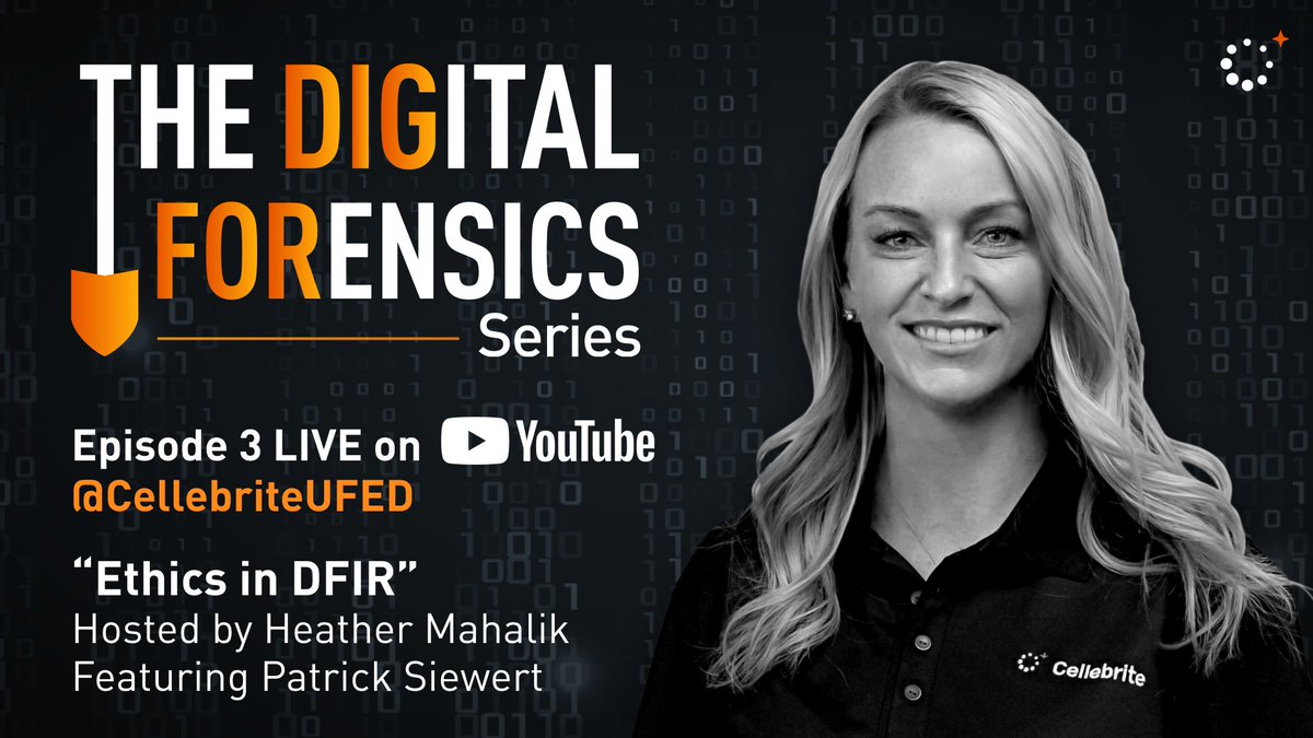 Cellebrite's tweet photo. Missed The Dig For Ep. 3? Catch the replay on our YouTube. Dive into insightful talks on Ethics in DFIR by @HeatherMahalik & Patrick Siewert. Mark Sep 19th, 11:30 am EST for Ep. 4,
Join engaging discussions!
Watch: https://t.co/cWaDuYH6LQ
#Cellebrite #TheDigFor https://t.co/saq1UmTcRu