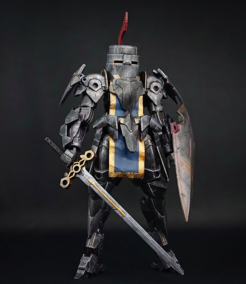 【正直出品】Daum 大型30cm 騎士像 剣欠品 ドーム France サー・ヘルムート】 「バケツ兜卿」と渾名されるマクシオンの騎士