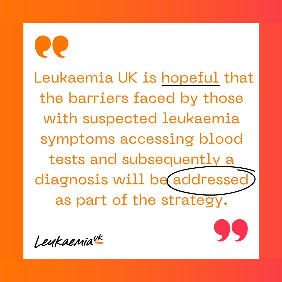 LeukUK's tweet photo. Earlier this month, the Department of Health and Social Care @DHSCgovuk published an initial report on its #MajorConditionsStrategy.
In our latest blog, we look at the progress being made in developing the strategy and summarise our response: https://t.co/lNqFV7u8QF https://t.co/ROsTokDQmN