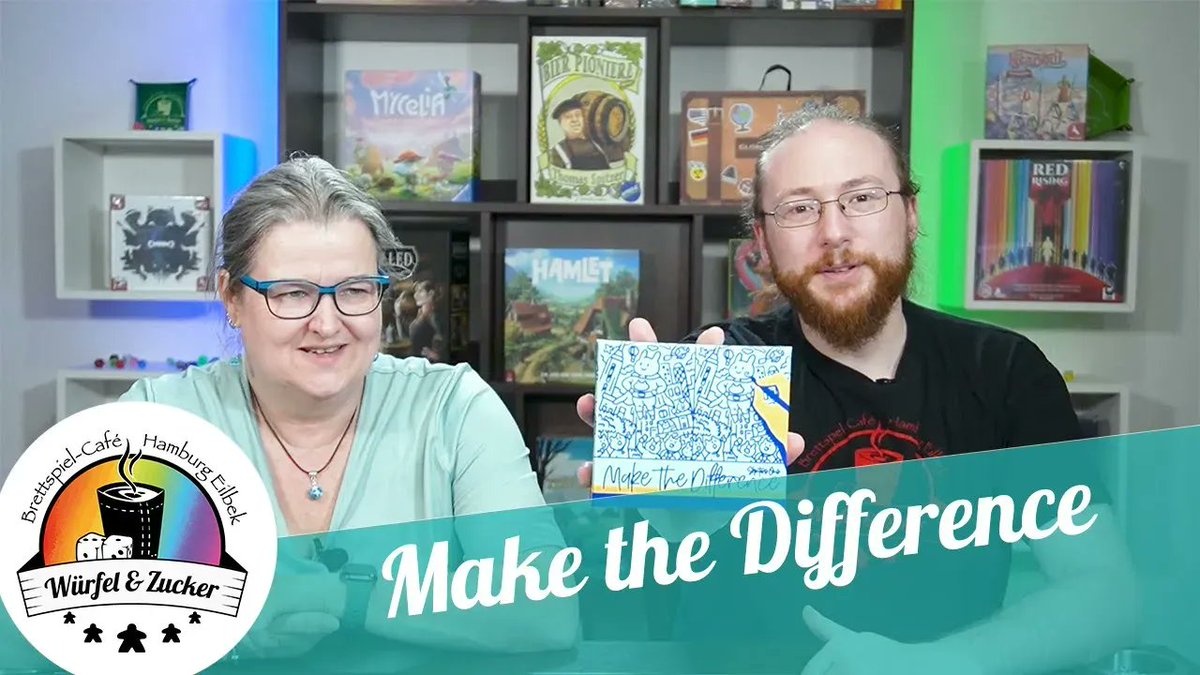 Bildchen bei denen man die Unterschiede finden muss kennt man ja. Dass aber @OinkGms jetzt ein geniales Spiel daraus gemacht haben, ist schon ziemlich cool. In unserem neuesten Video zeigen wir euch wie das Spiel genau funktioniert.

youtu.be/o5g__Zp-wGE