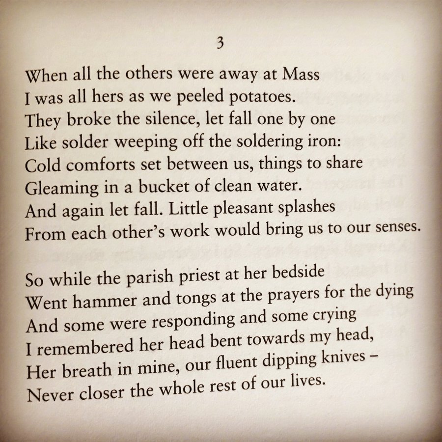 Remembering #SeamusHeaney, ten years gone.