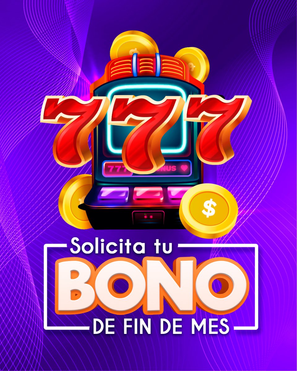 ¡Atención amantes de los juegos! 🎰✨Solicita tu bono de fin de mes. 🍀🎉 

¡No esperes más!

 #BonoFinDeMes
 #WcasinoWin 🥳

💰 ¡Haz que cada jugada cuente! 🌟🔥