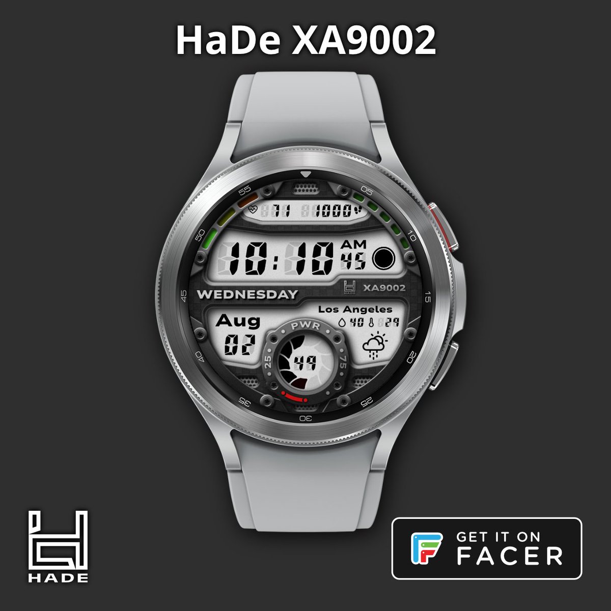HadeWatchfaces's tweet image. HaDe XA9002 is a clean watchface with great functionality. facer.io/watchface/82hi…