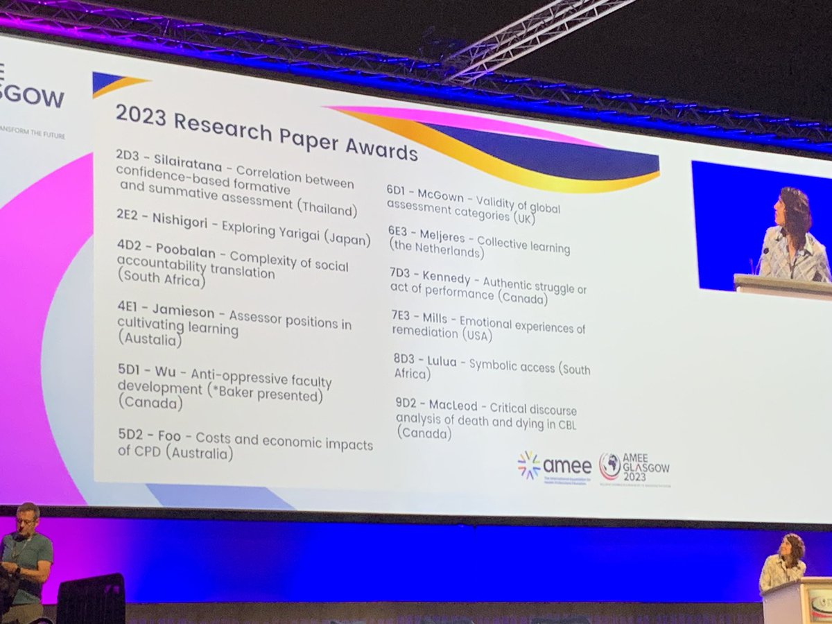 Dr Robin Parker (@rmnparker) on Twitter photo Congrats to our own @ammacleod and the <a href="/ResearchMacleo1/">MacLeod Research Group</a> for their research paper award at #amee2023! Congrats to our own @ammacleod and the <a href="/ResearchMacleo1/">MacLeod Research Group</a> for their research paper award at #amee2023!