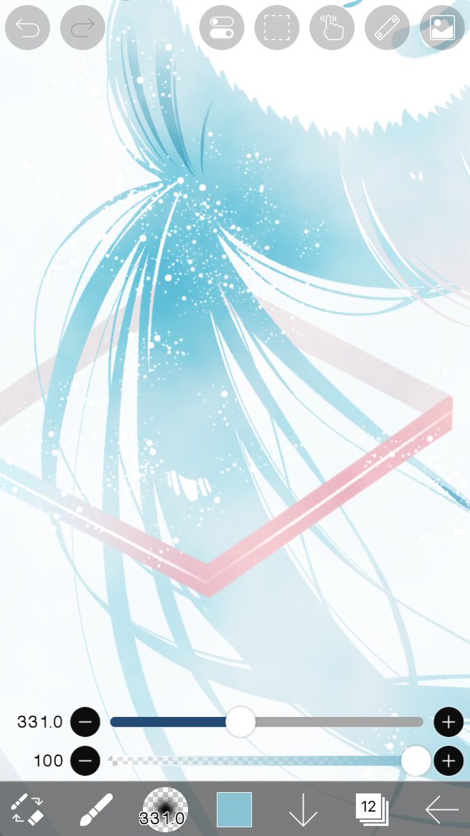 hatsune miku 1girl long hair solo close-up phone screen white background twintails  illustration images