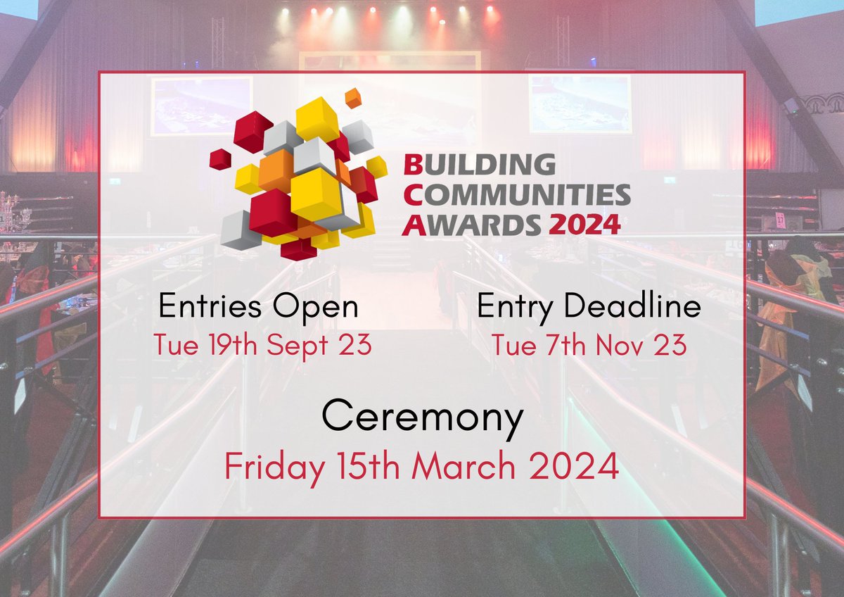 EEMLtd's tweet image. We are preparing once again to recognise and honour outstanding achievements in the construction and social housing industries with our Building Communities Awards 2024!

bc-awards.co.uk
#BCAwards24