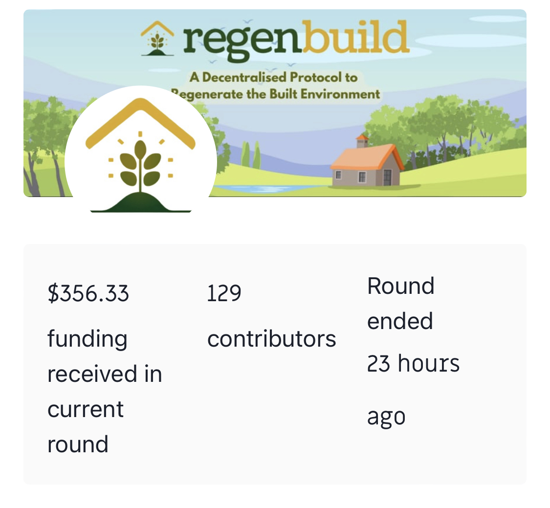 regenbuild's tweet image. A heartfelt THANK YOU to every single one of our contributors during #GG18 🙏🏽

Your generosity during our fundraising campaign has been overwhelming and will make a huge difference in bringing our project to life. We are beyond grateful for your support and belief in our vision💚
